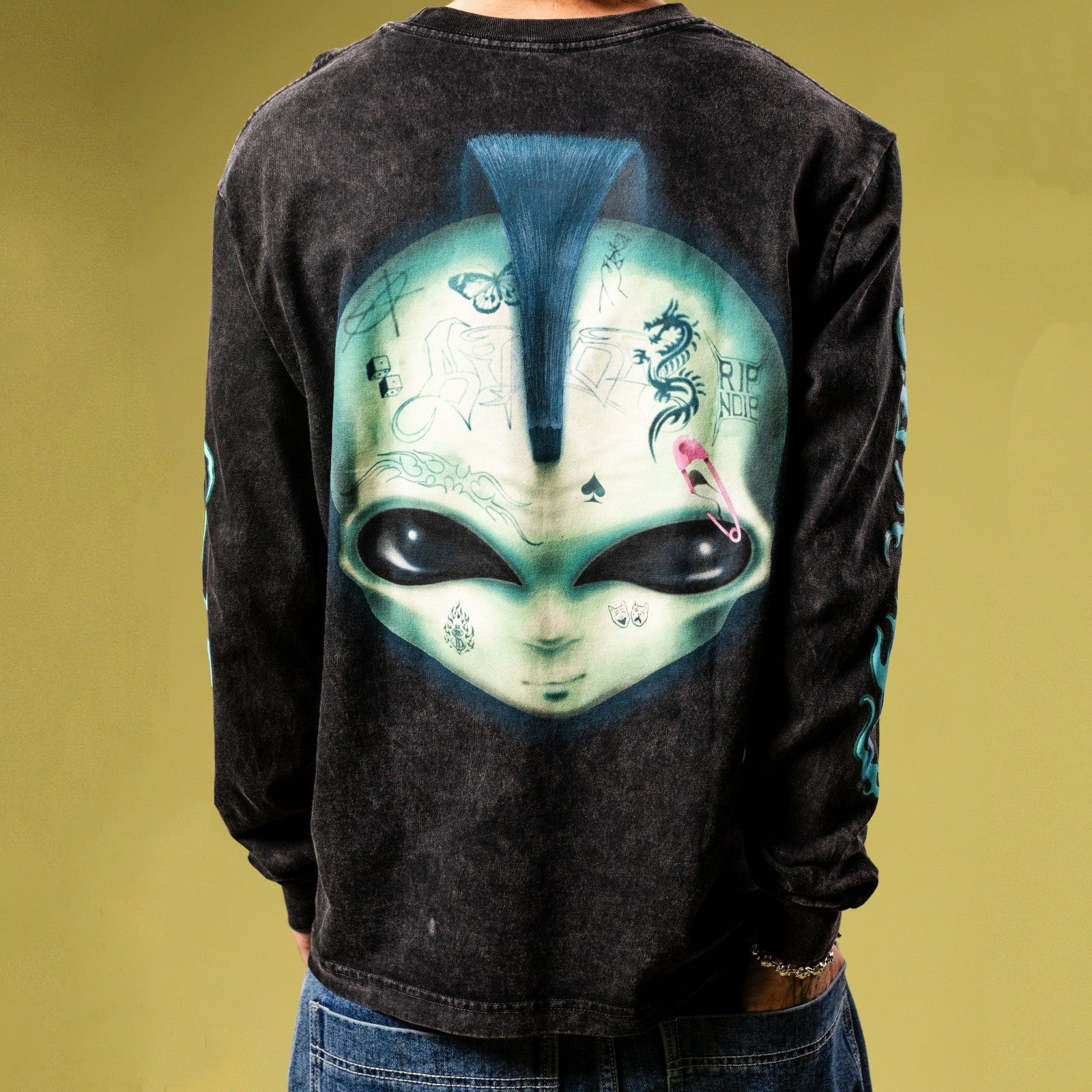 Ripndip Online Shop | Squabble Up Long Sleeve (Black Wash)