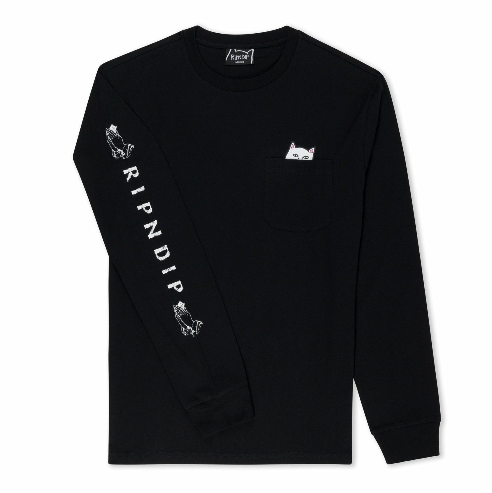 Ripndip New | Lord Nermal Pocket L/S (Black) - Ripndip