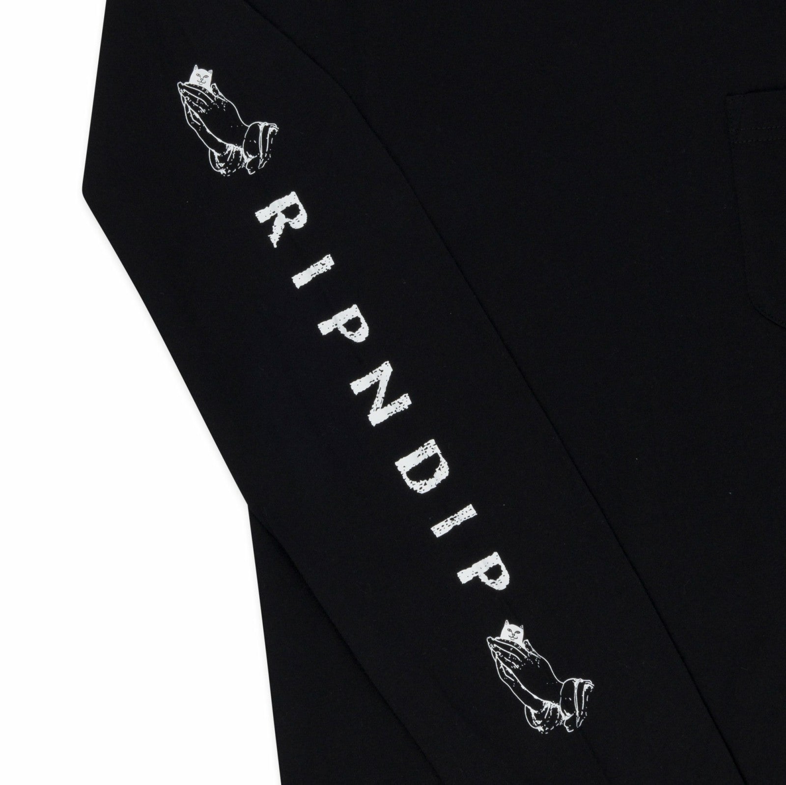Ripndip New | Lord Nermal Pocket L/S (Black) - Ripndip
