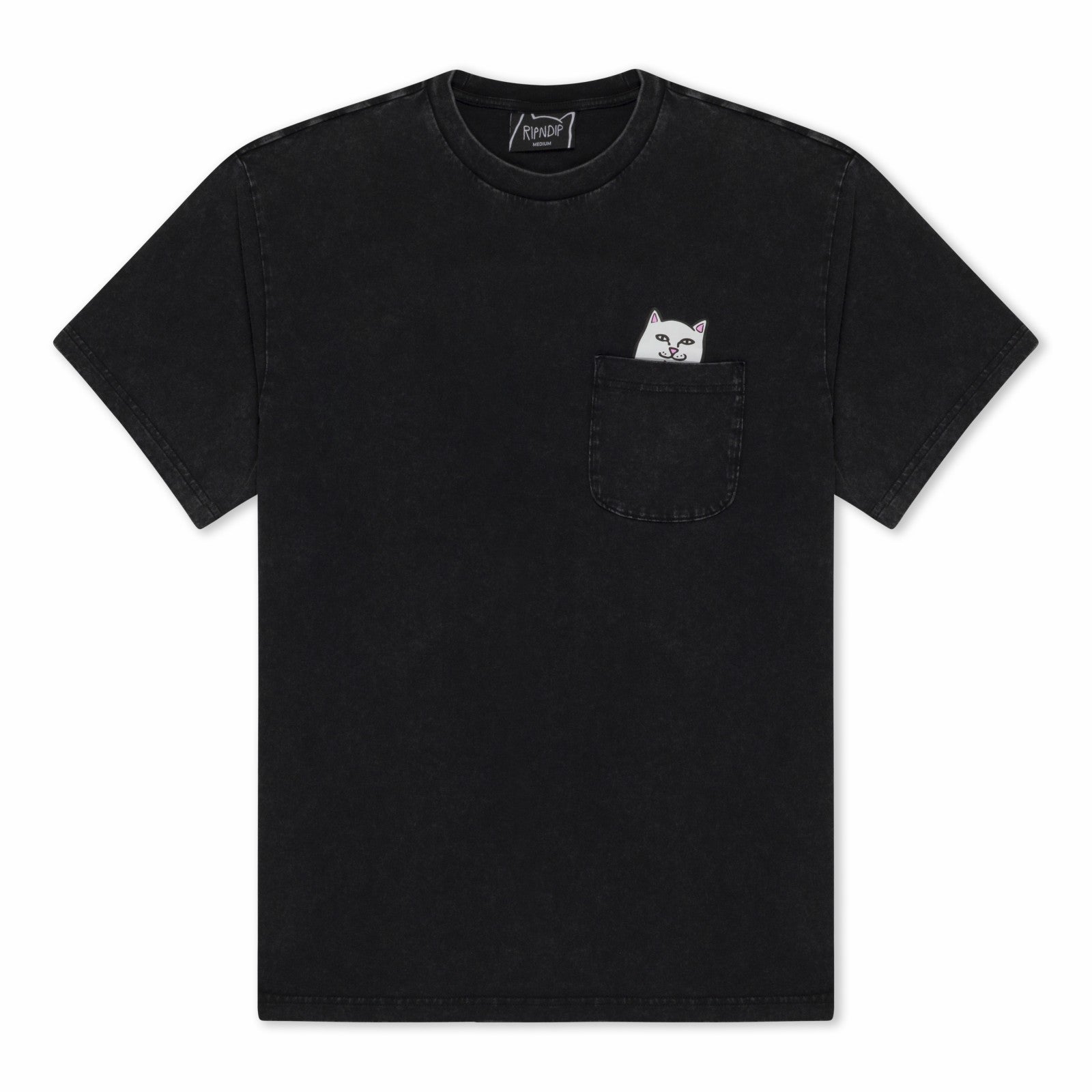 Ripndip Discount | Lord Nermal Pocket Tee (Black Vintage Wash)