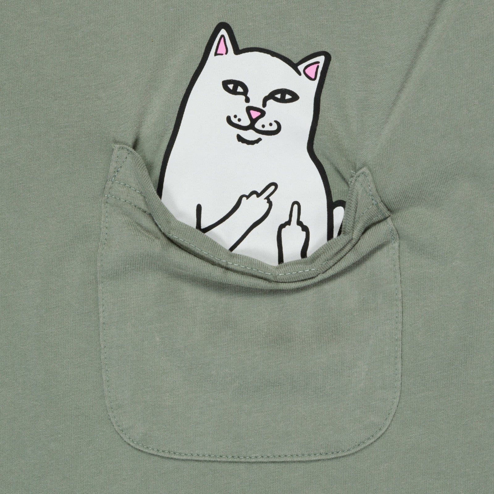 Ripndip Outlets | Lord Nermal Pocket Tee (Sage Vintage Wash)