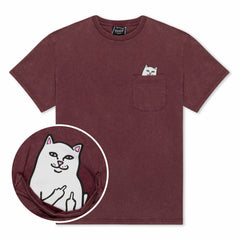 Ripndip For Sale | Lord Nermal Pocket Tee (Burgundy Vintage Wash)