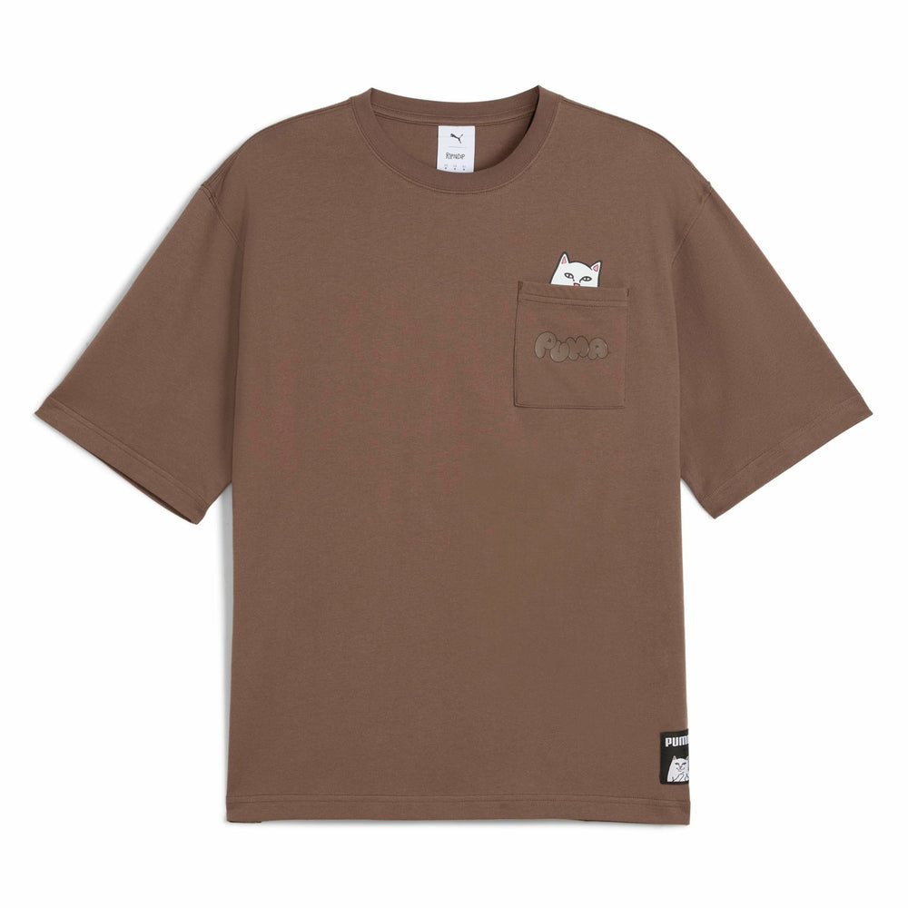 Ripndip New | PUMA X RIPNDIP Lord Nermal Pocket Tee (Flat Bronze)