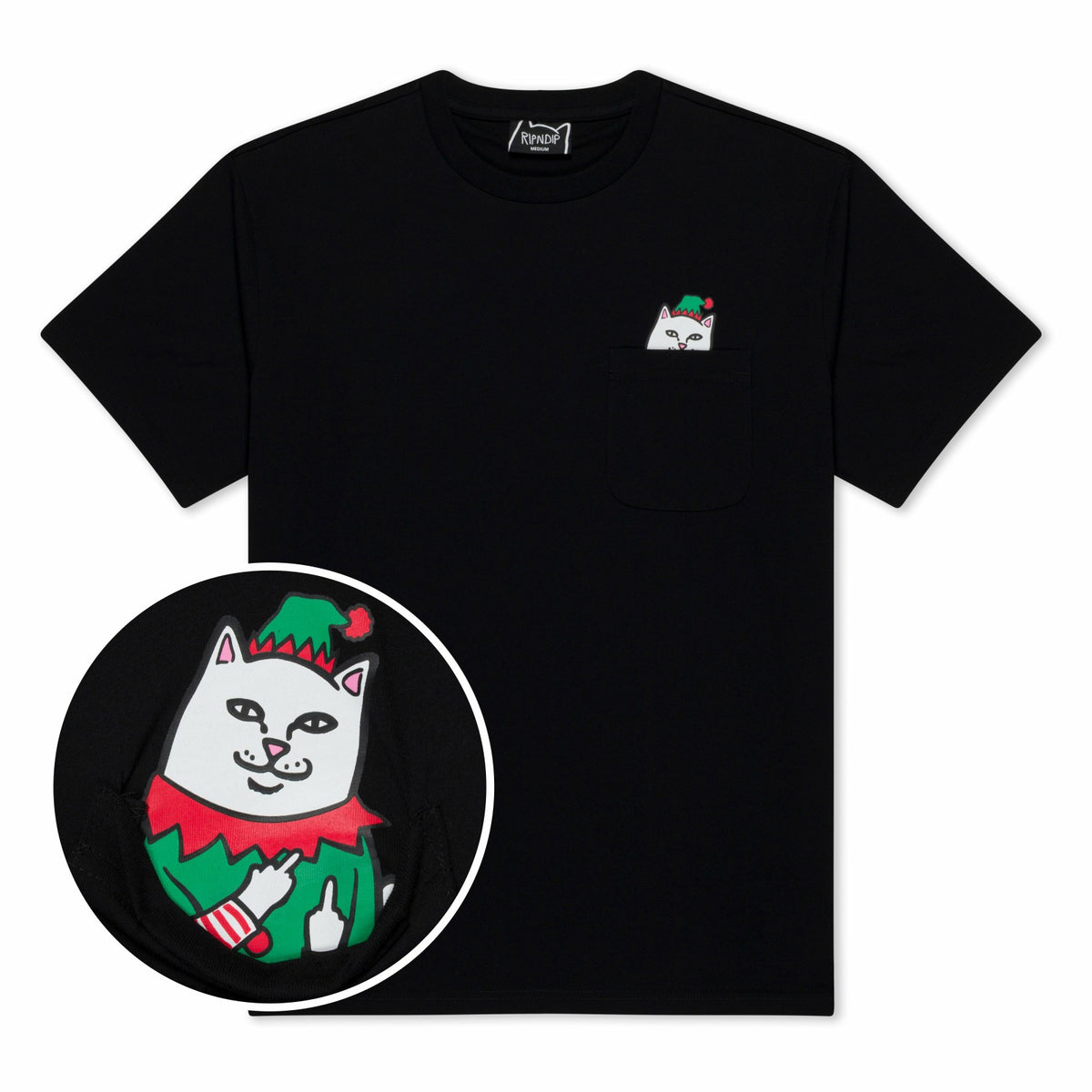 Ripndip Online | Lord Nermal Elf Pocket Tee (Black)