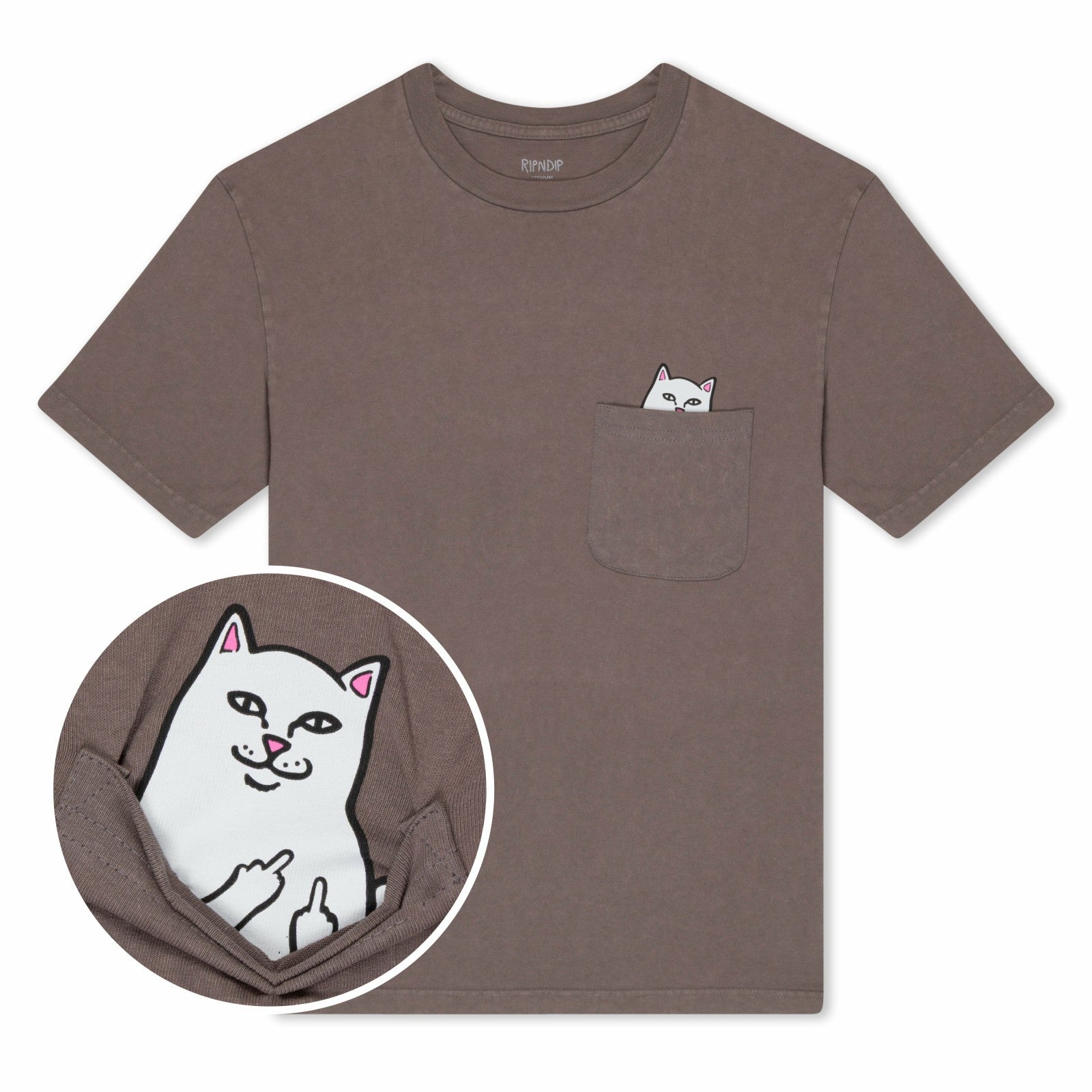 Ripndip Discount | Lord Nermal Pocket Tee (Tan Mineral Wash)