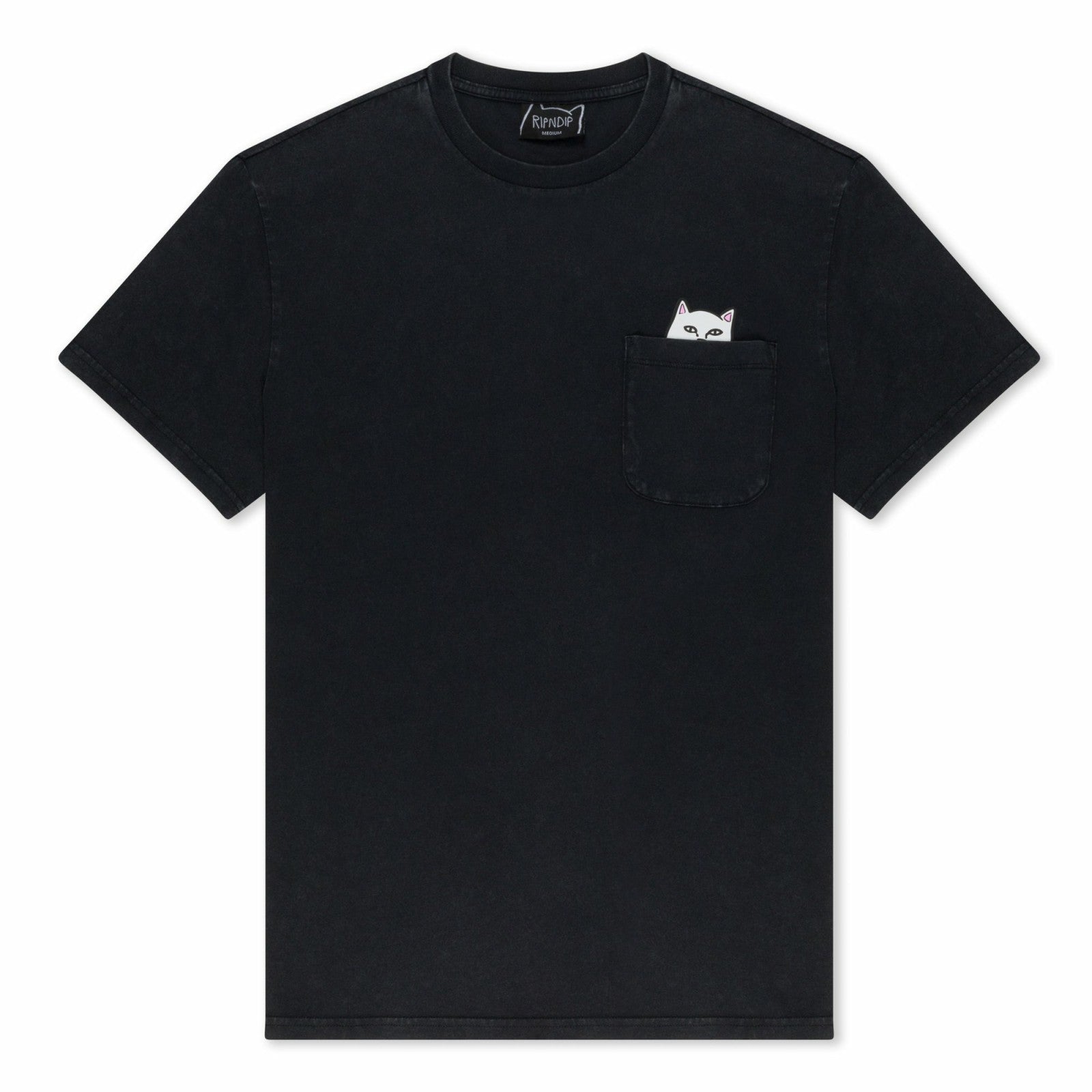 Ripndip For Sale | Lord Nermal Pocket tee (Black Mineral Wash)
