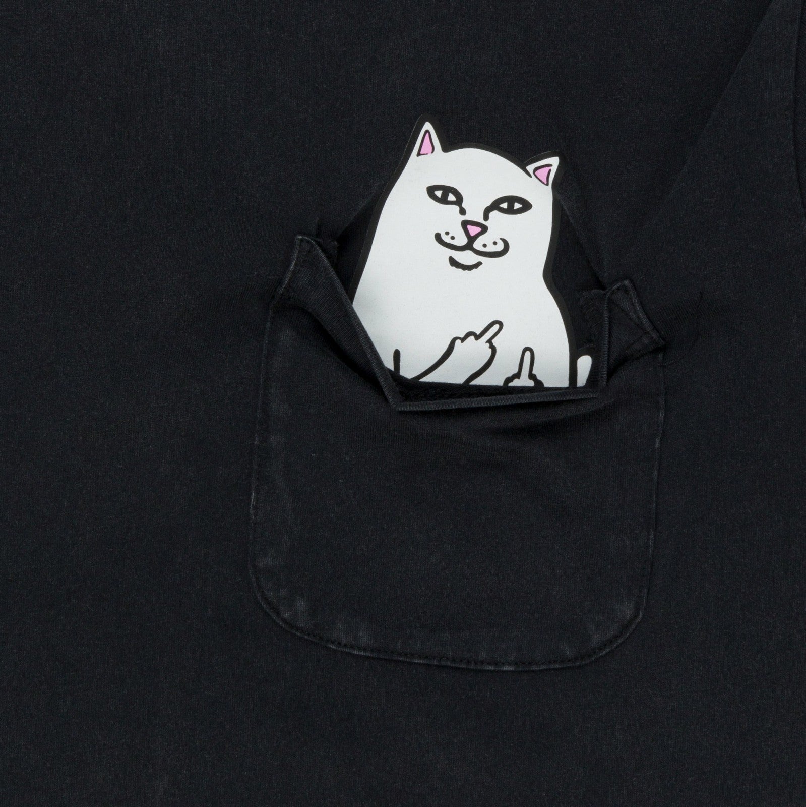 Ripndip For Sale | Lord Nermal Pocket tee (Black Mineral Wash)