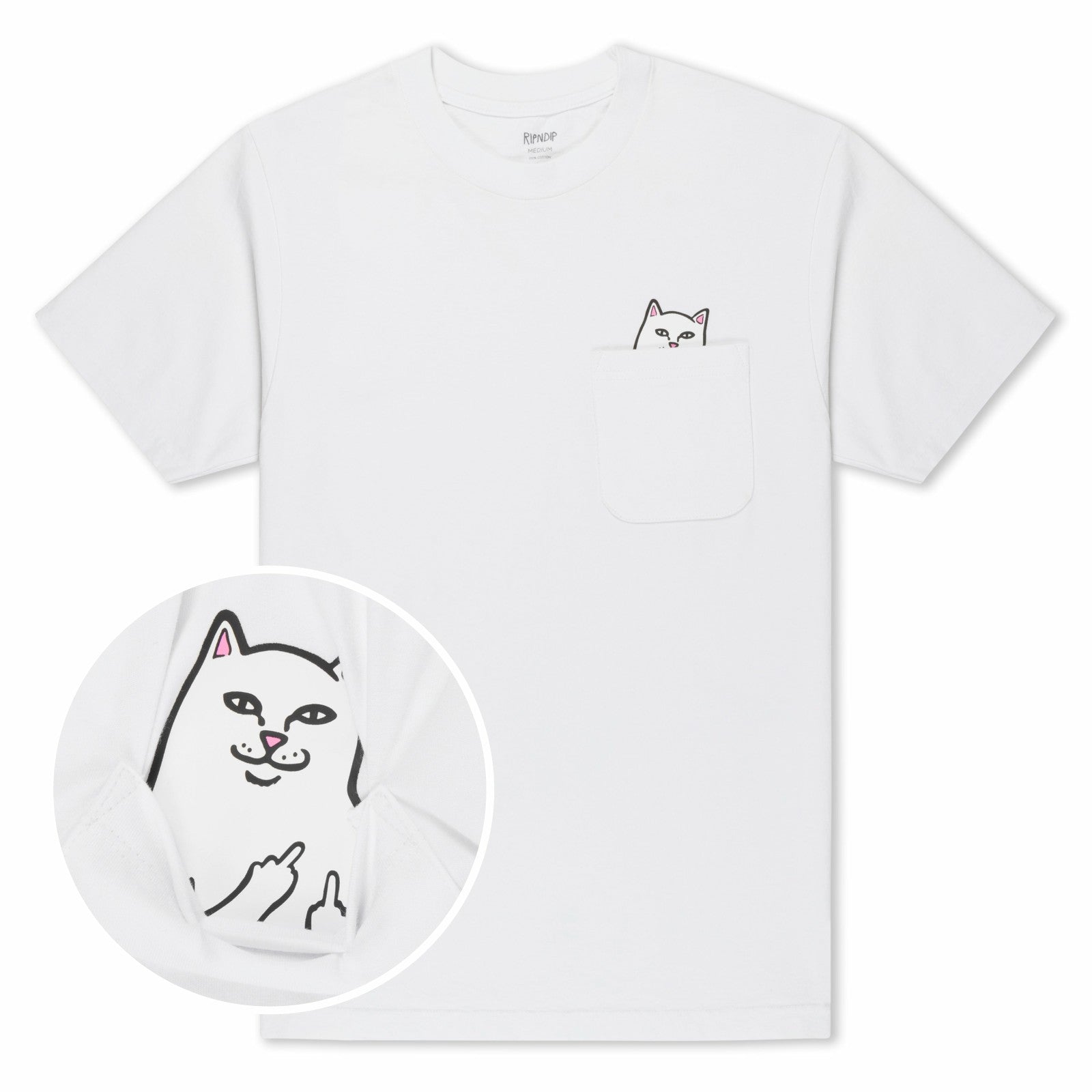Ripndip Discount | Lord Nermal Pocket Tee (White)