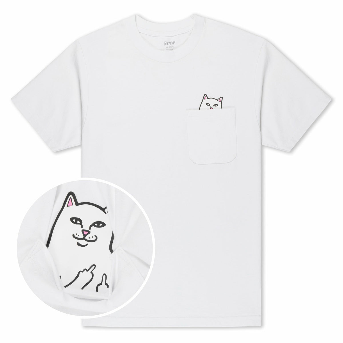 Ripndip Discount | Lord Nermal Pocket Tee (White)