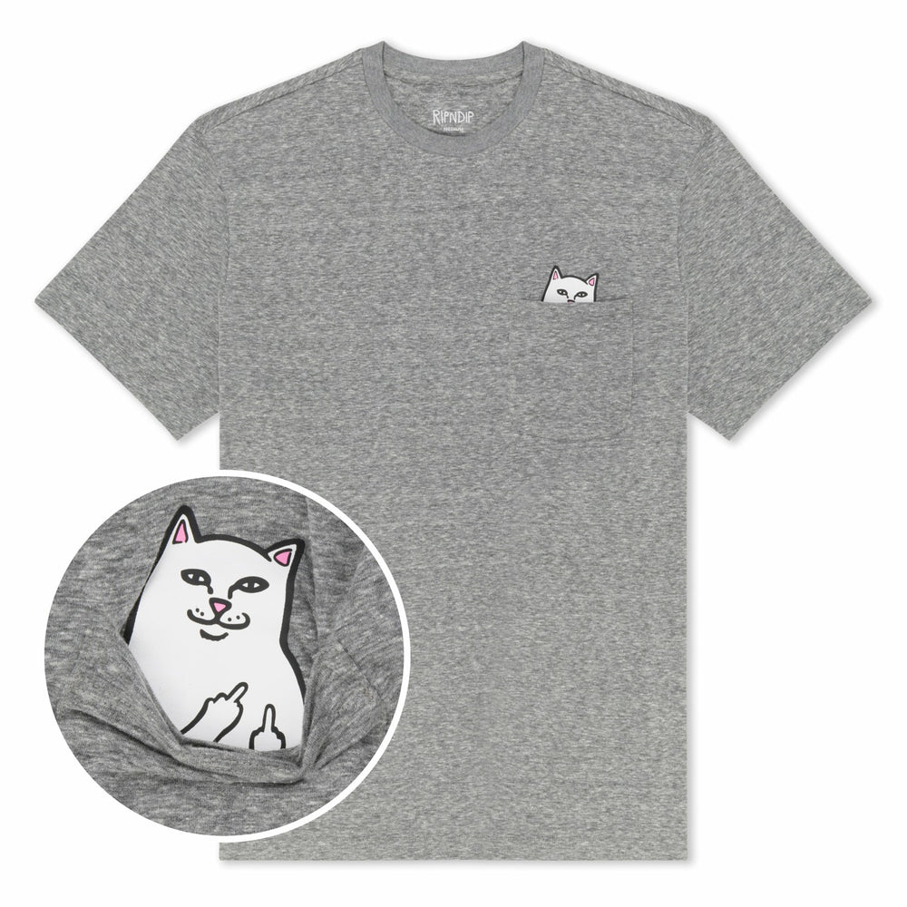 Ripndip Outlets | Lord Nermal Pocket Tee (Heather Grey)