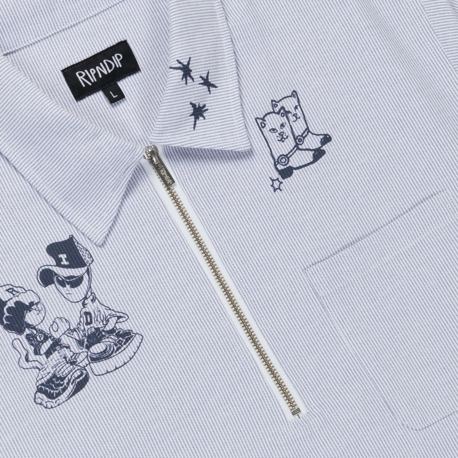 Ripndip For Sale | Westside Quarter Zip Shirt (Navy )