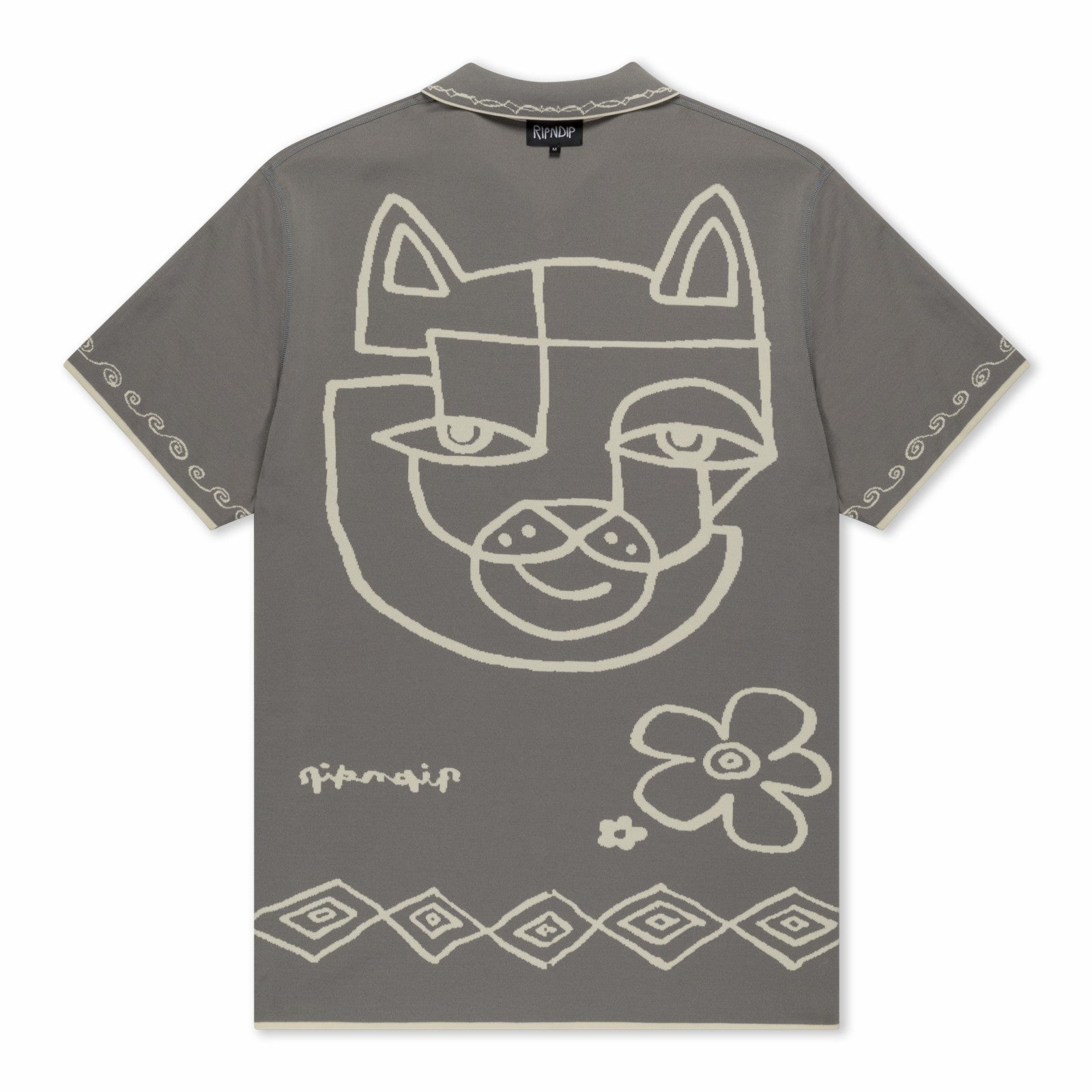 Ripndip Online | Blonded Reversible Button Up (Sand / Charcoal)