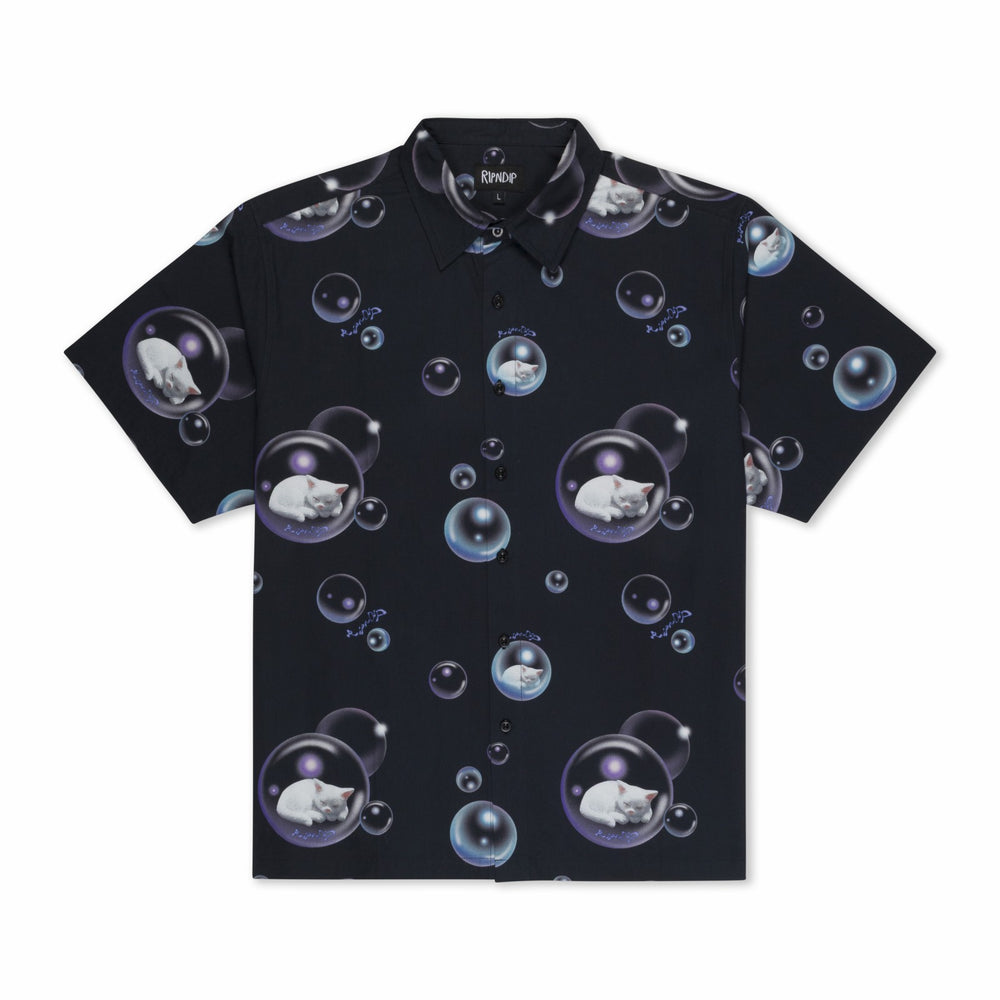 Ripndip Discount | Bubbles Button Up Shirt (Black)