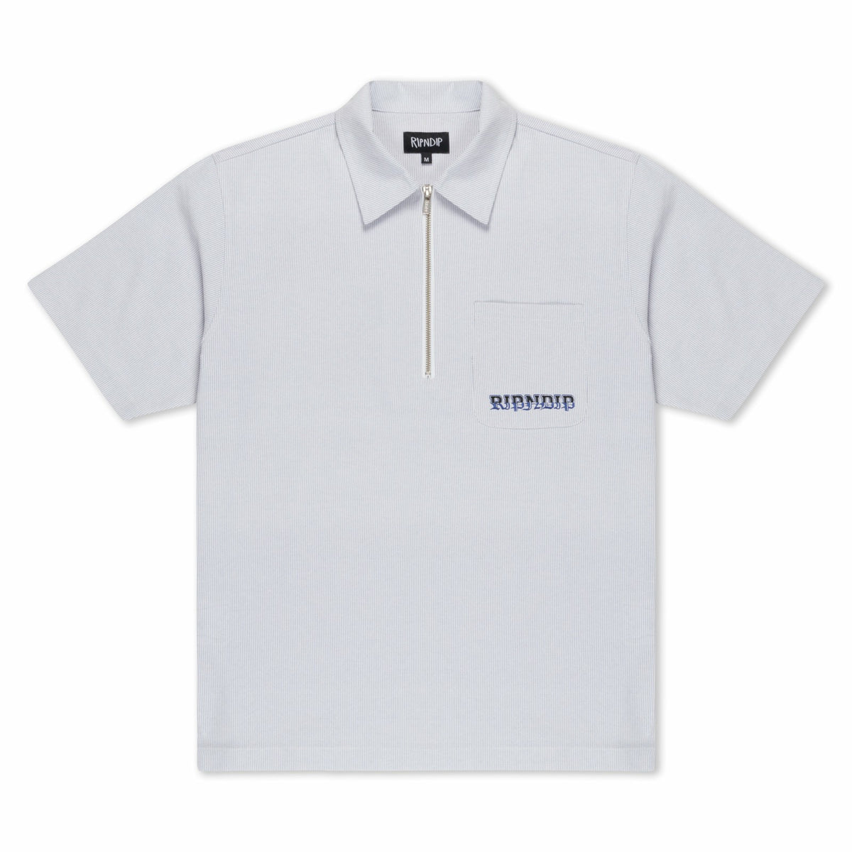 Ripndip Sale | Rich Spirit Quarter Zip Shirt (Light Blue)