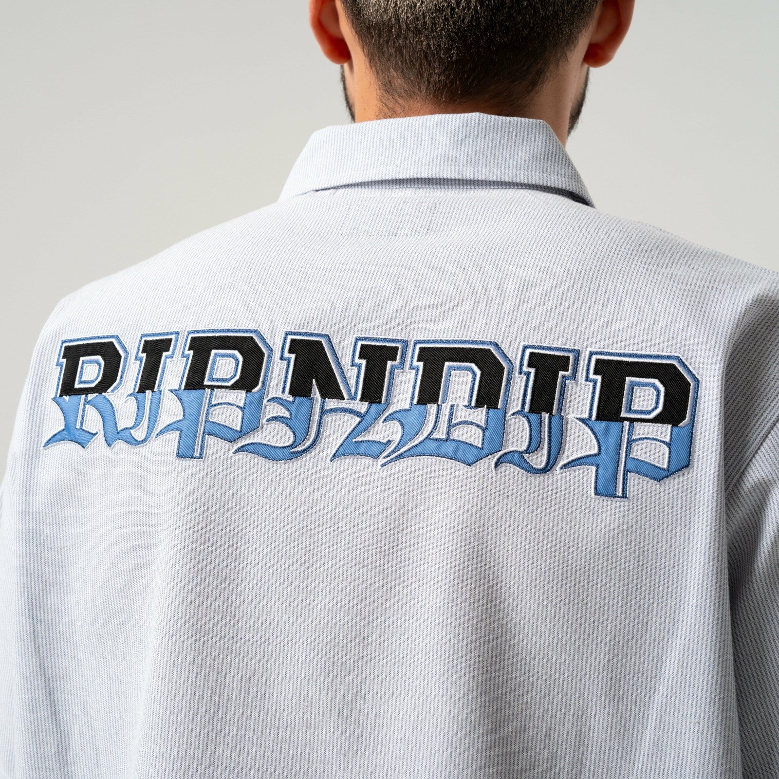 Ripndip Sale | Rich Spirit Quarter Zip Shirt (Light Blue)