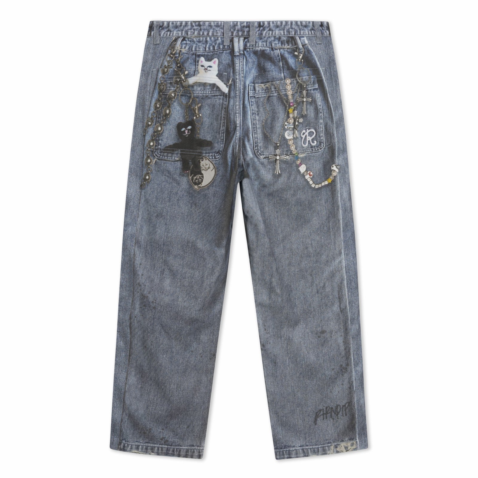 Ripndip Online Shop | Real Straight Leg Denim Pants (Light Wash)