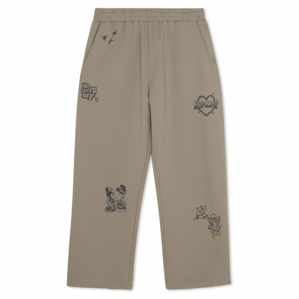 Ripndip Discount | Westside Straight Leg Sweatpants (Dark Sand)
