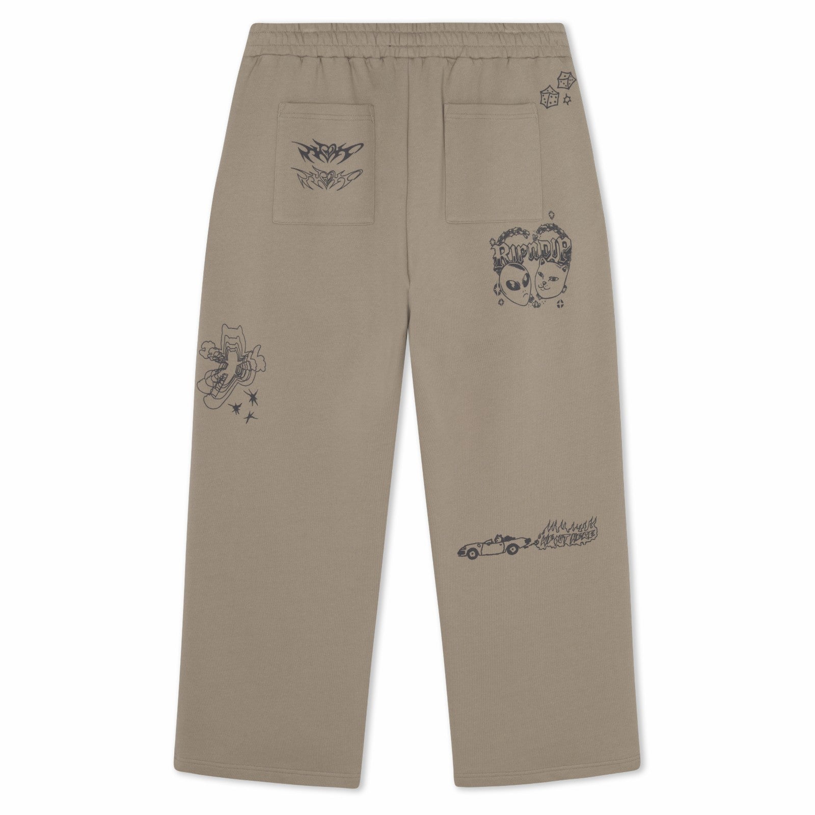 Ripndip Discount | Westside Straight Leg Sweatpants (Dark Sand)
