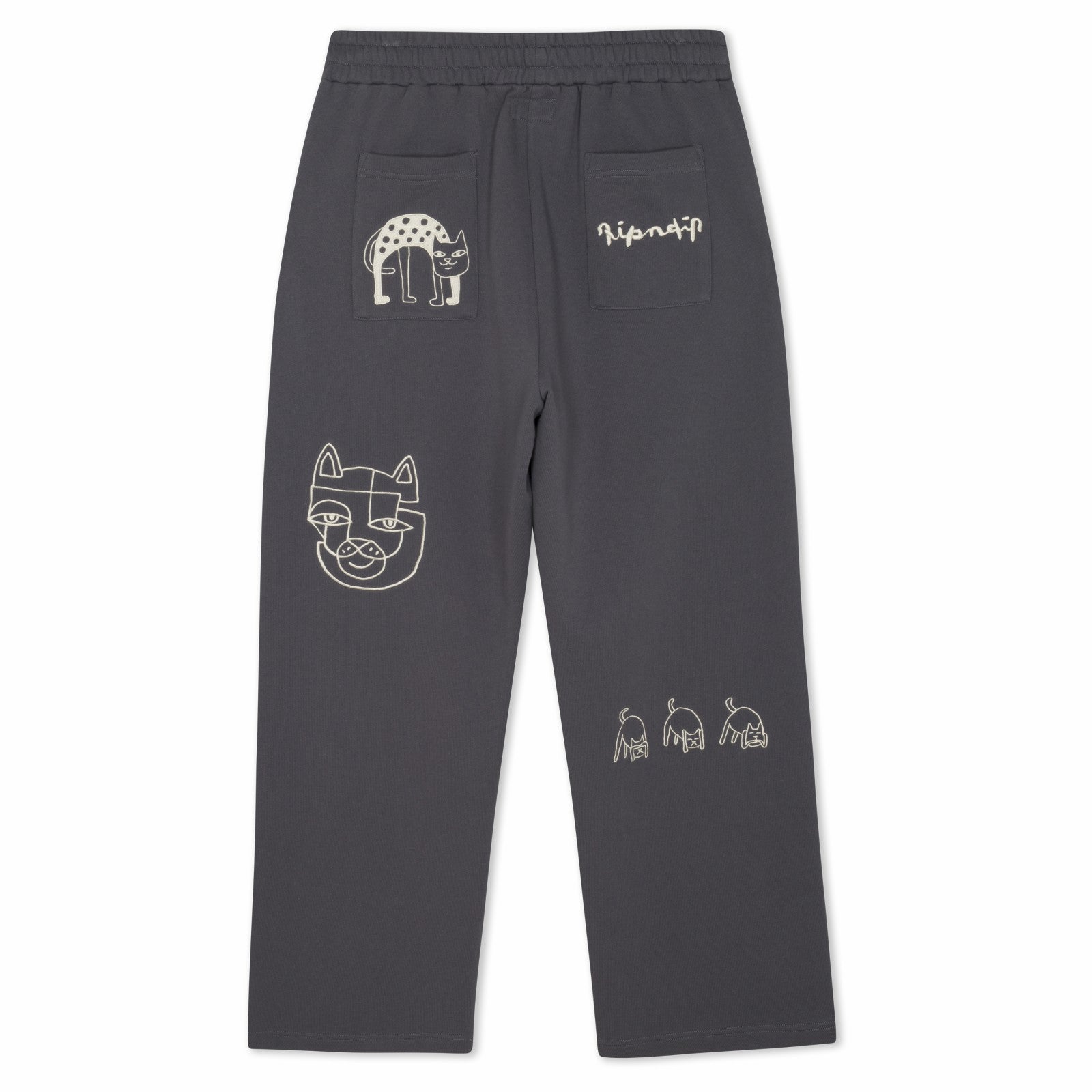 Ripndip New | Blonded Straight Leg Sweatpants (Charcoal)