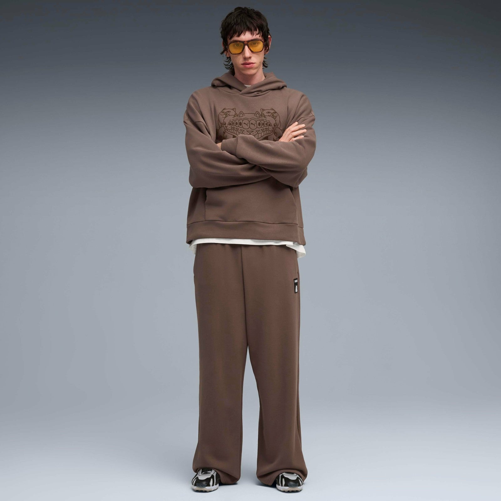 Ripndip Outlets | PUMA X RIPNDIP Oversized Wide Sweatpants (Flat Bronze)