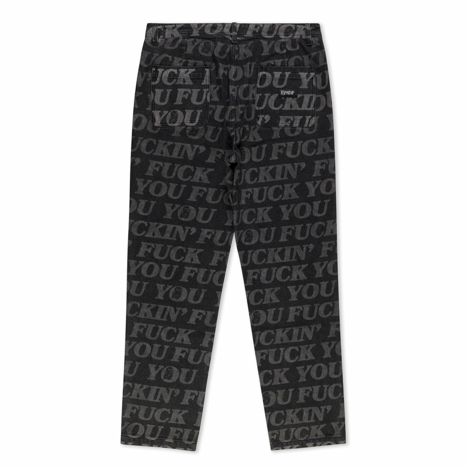 Ripndip For Sale | F.U.F.F. Washed Denim Pants (Black)