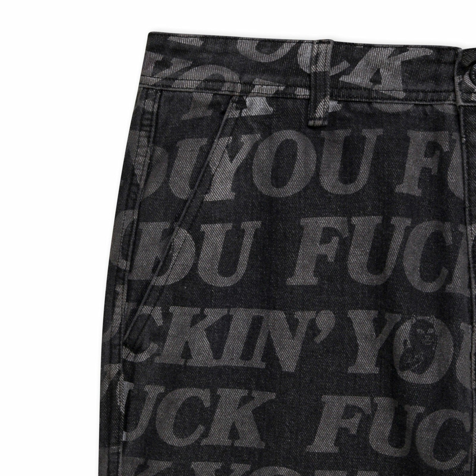 Ripndip For Sale | F.U.F.F. Washed Denim Pants (Black)