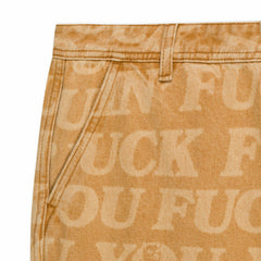 Ripndip Online | F.U.F.F. Washed Denim Pants (Light Brown Denim)