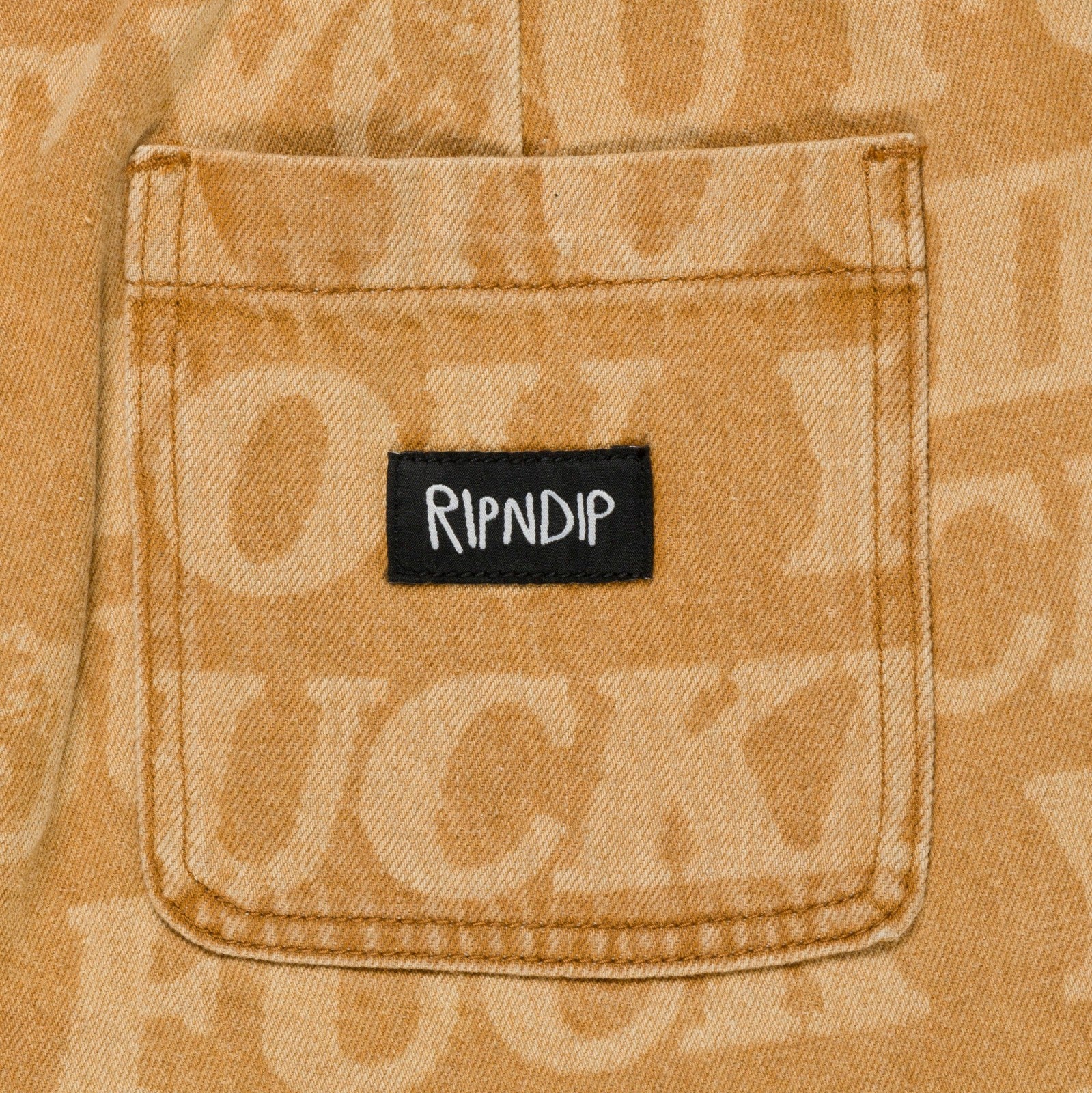 Ripndip Online | F.U.F.F. Washed Denim Pants (Light Brown Denim)