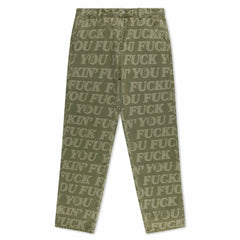 Ripndip Discount | F.U.F.F. Washed Denim Pants (Light Olive Denim)