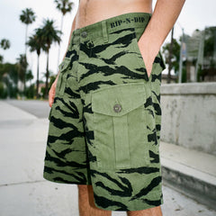 Ripndip Online Shop | A Team Camo Cargo Shorts (Military Green)