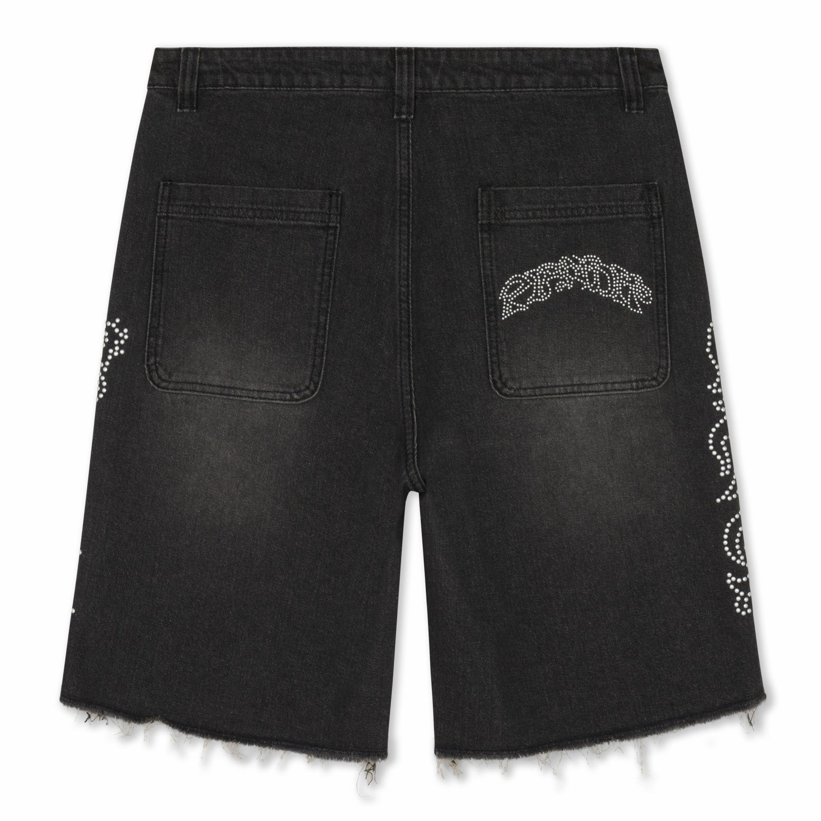 Ripndip Online | Pretty Flacko Denim Shorts (Black Vintage Wash Denim)