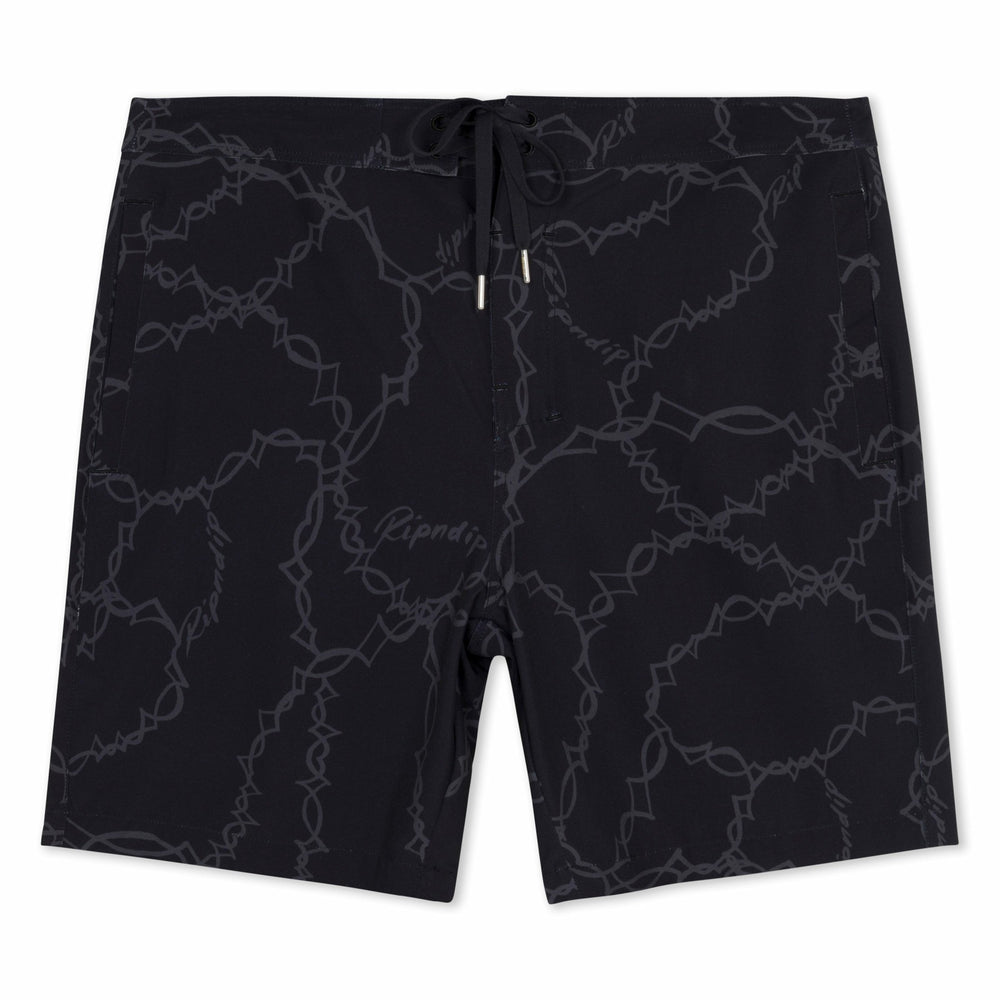 Ripndip Discount | Wired Swim Shorts (Black)