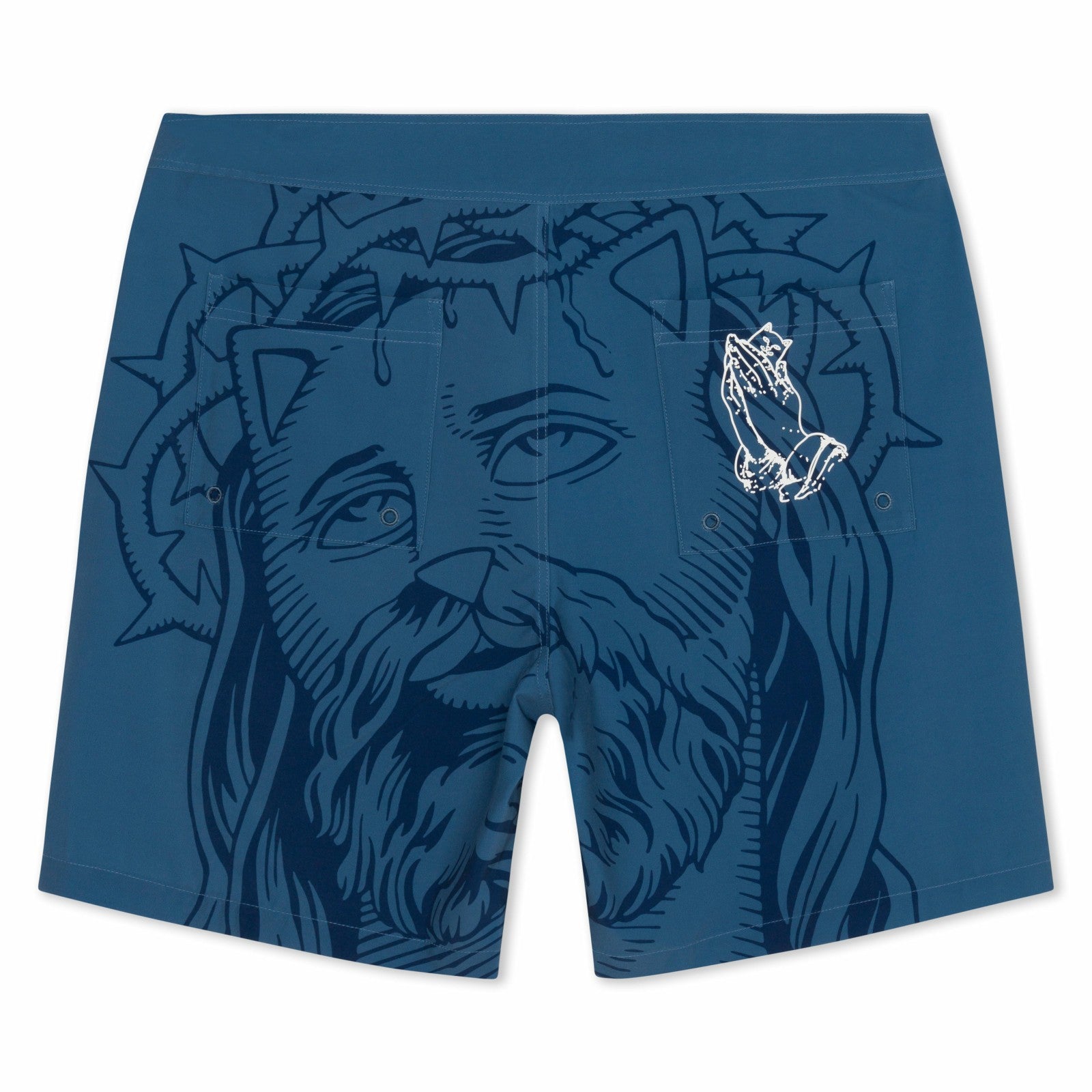 Ripndip Outlets | Lord Savior Swim Shorts (Navy)