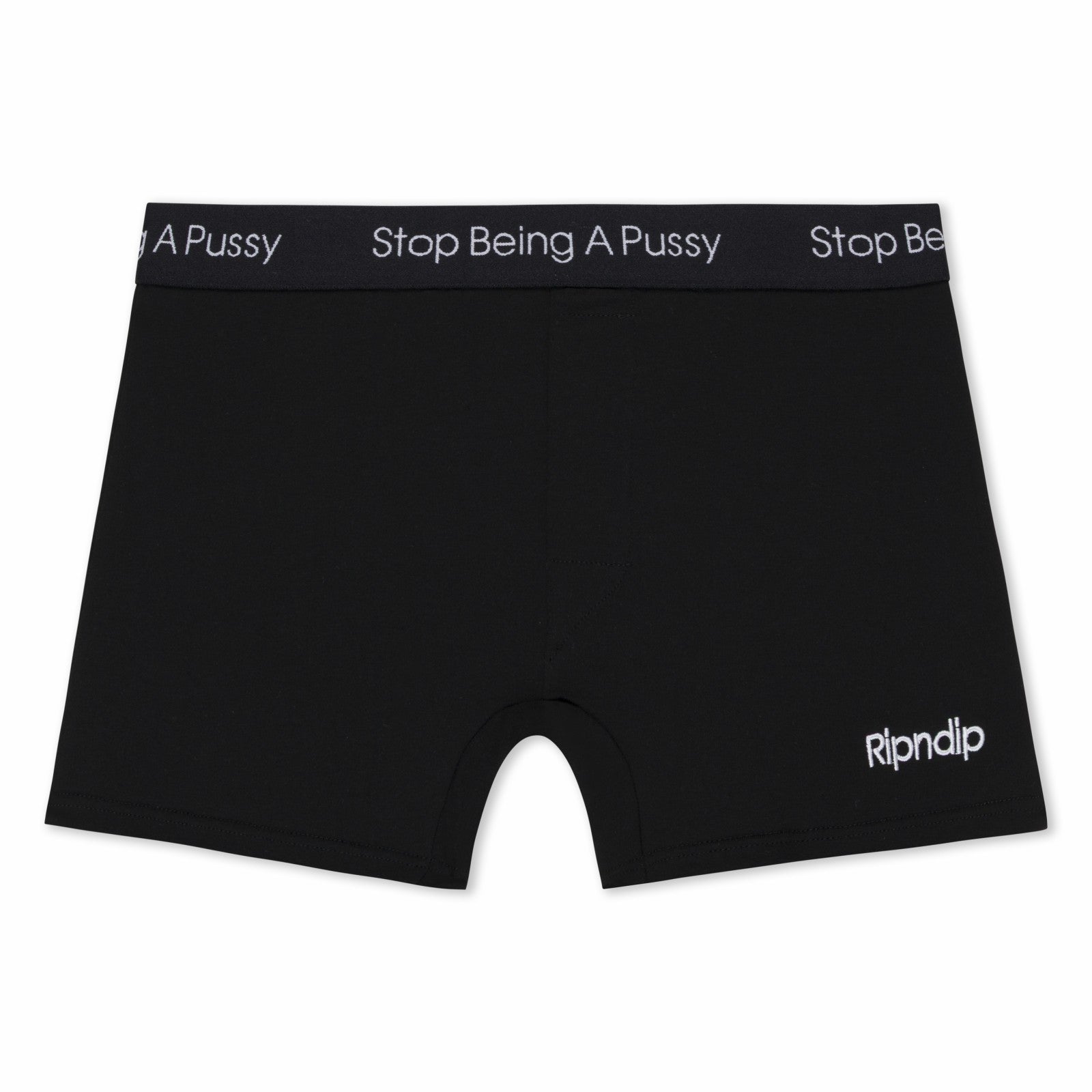 Ripndip Outlets | Stop Being A Pussy Boxers (Black)