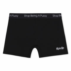 Ripndip Outlets | Stop Being A Pussy Boxers (Black)