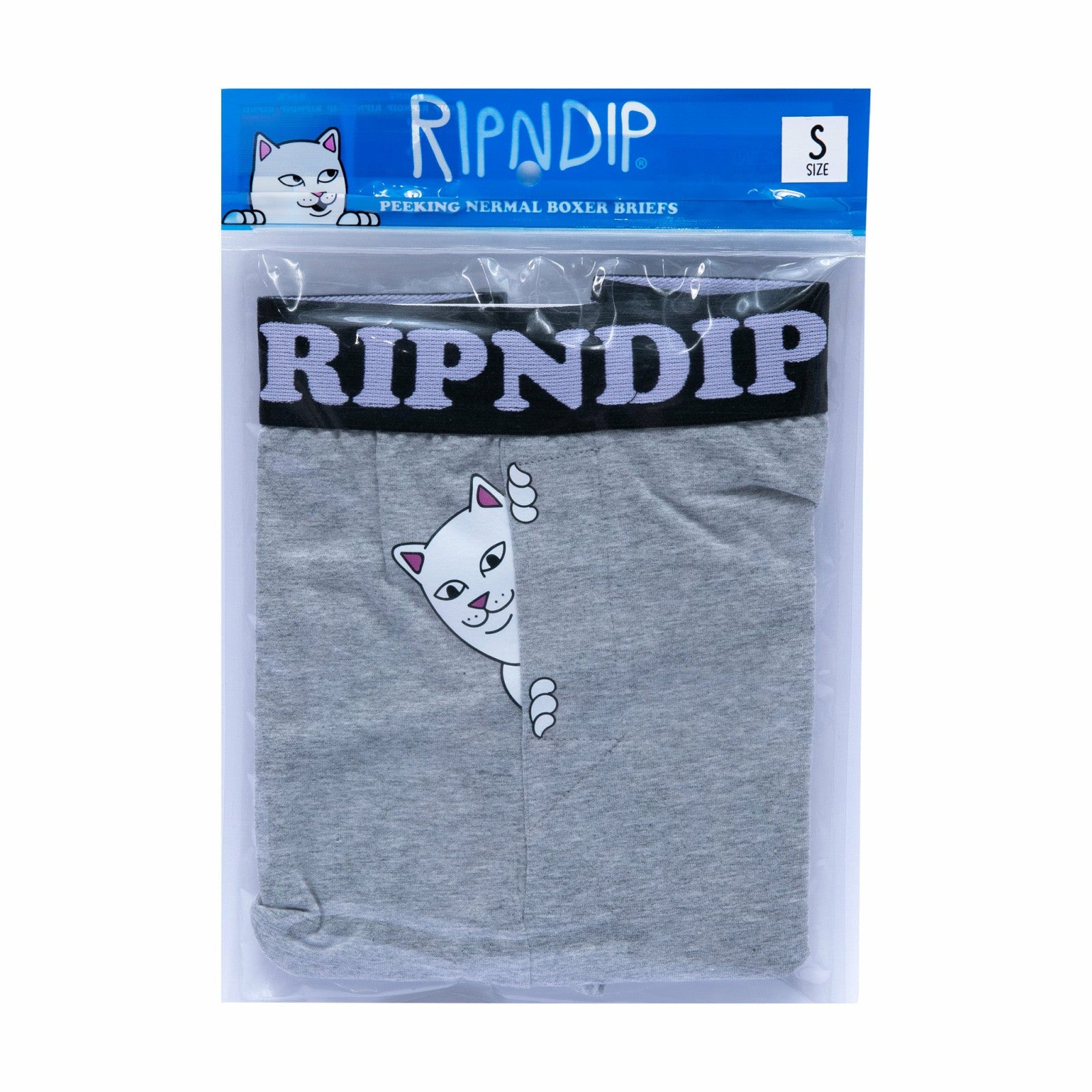 Ripndip Discount | Peek A Nermal Boxers (Heather Grey)