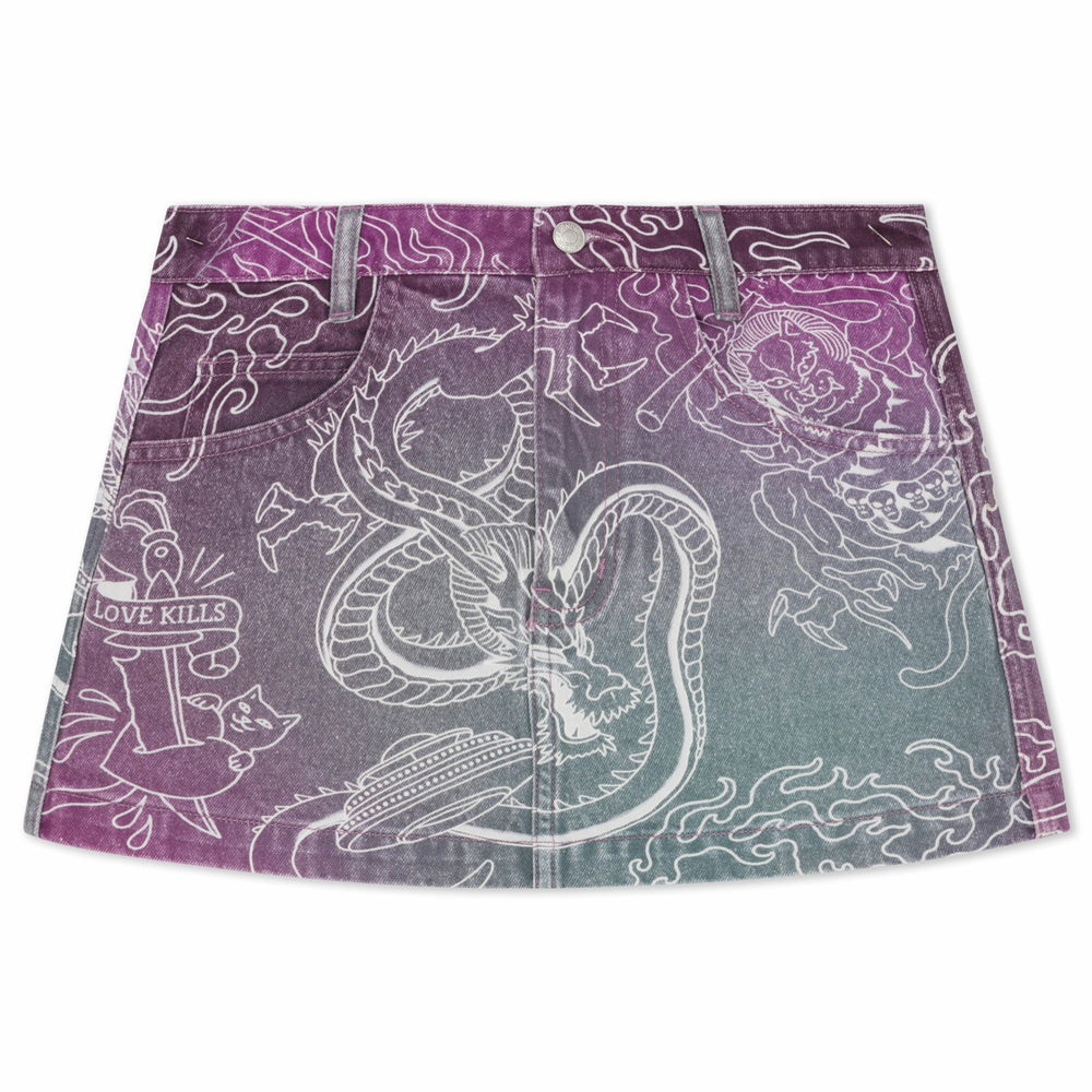 Ripndip New | Trace Denim Skirt (Multi)