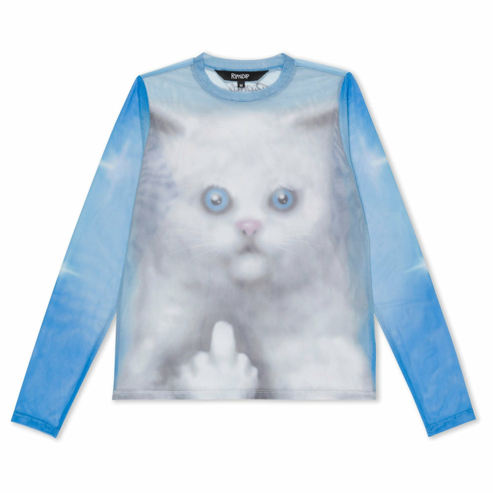 Ripndip For Sale | Sprinkles Long Sleeve Mesh Top (Light Blue)