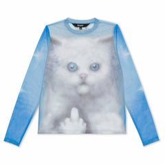 Ripndip For Sale | Sprinkles Long Sleeve Mesh Top (Light Blue)