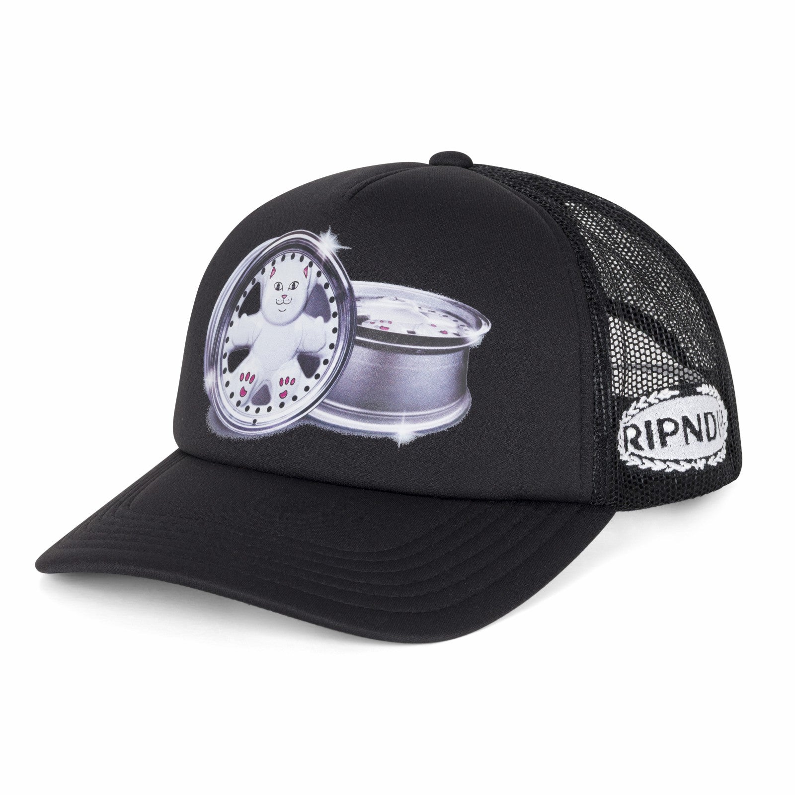 Ripndip Online Shop | Nerm Wheels Trucker Hat (Black)