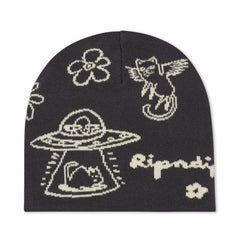 Ripndip Discount | Blonded Skull Beanie (Charcoal)