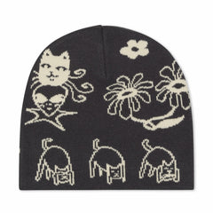 Ripndip Discount | Blonded Skull Beanie (Charcoal)