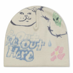 Ripndip Online Shop | Goosebumps Skull Beanie (Bone)