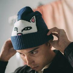 Ripndip New | Peeking Nermal Beanie (Dark Slate)