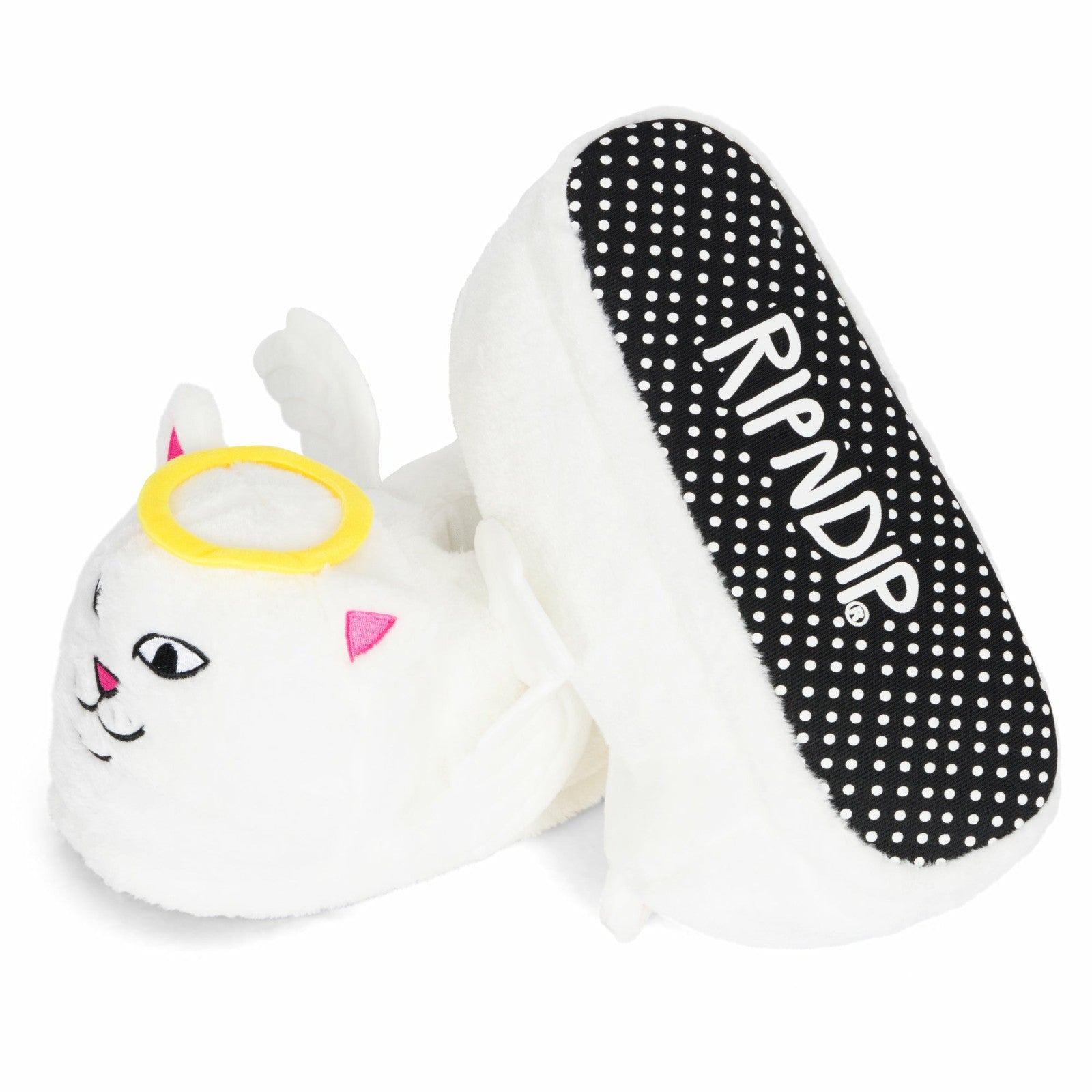 Ripndip New | Lord Angel Plush Slippers (White)