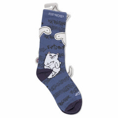 Ripndip Outlets | Lord Nermal Ghost Socks (Slate)