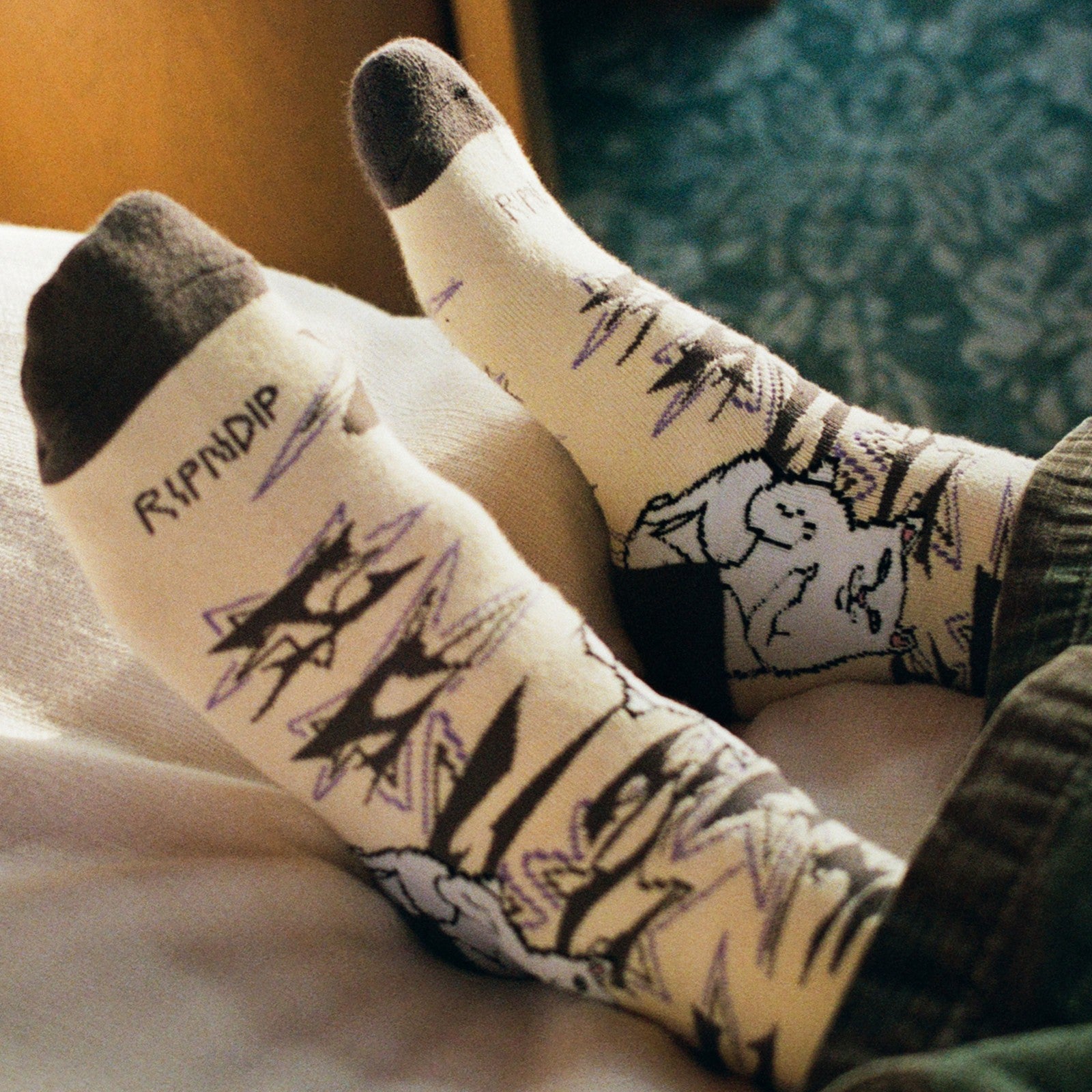 Ripndip Sale | Lord Nermal Wire Socks (Bone)