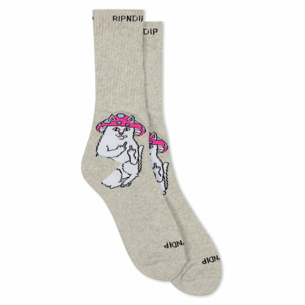 Ripndip New | Lord Mushy Socks (Grey)