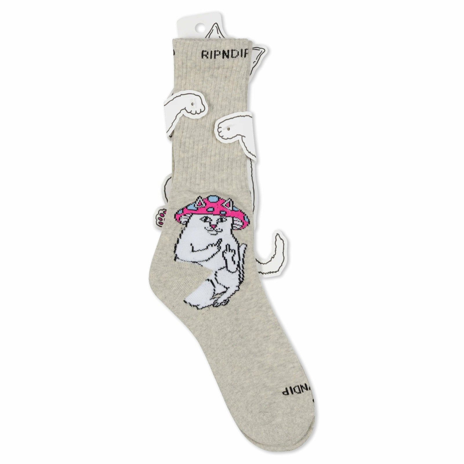 Ripndip New | Lord Mushy Socks (Grey)