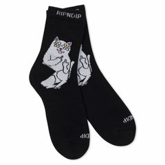 Ripndip For Sale | Lord Blossom Mid Socks (Black)